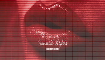 czerwone usta i napis "Sensual nights"